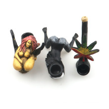 New hot sale creative character modeling resin smoking pipe